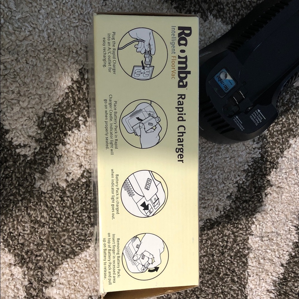 Rapid charger rOoMbA floorvac model#02004 battery charge iRobot - Picture 7 of 9